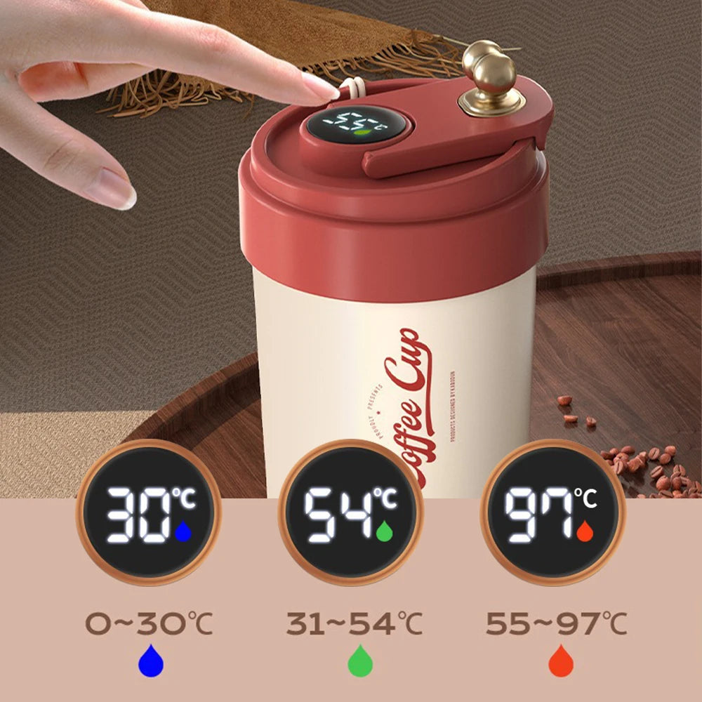 Smart Cup 450ML – Copo Térmico Portátil com Display de Temperatura