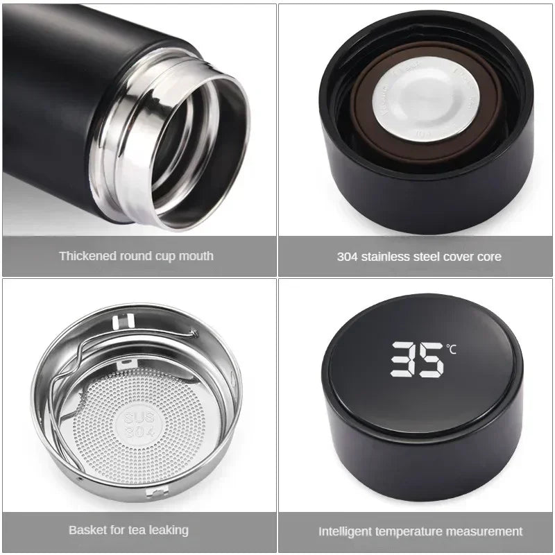 Garrafa Inox 500ml – Display LED de Temperatura