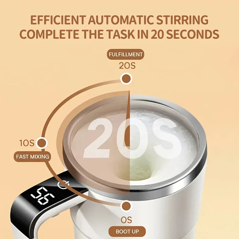 Smart Mug 380ml – Copo Auto-Misturador com Display Digital