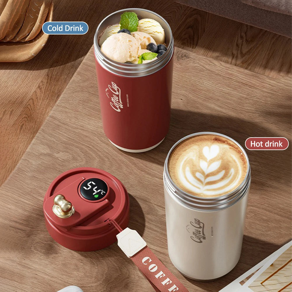 Smart Cup 450ML – Copo Térmico Portátil com Display de Temperatura
