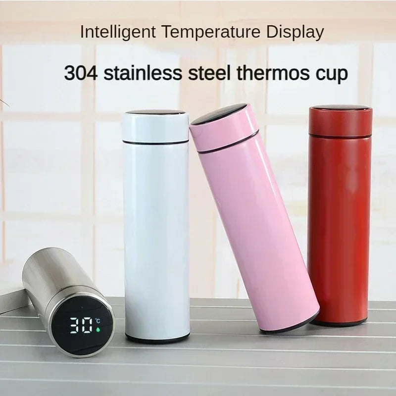 Garrafa Inox 500ml – Display LED de Temperatura