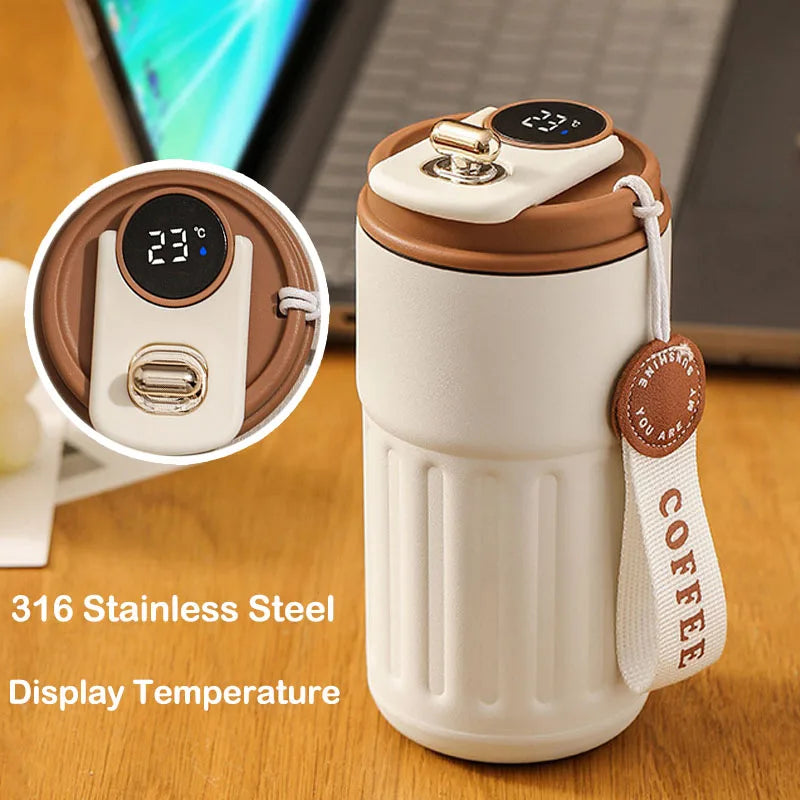Copo Térmico Inteligente 450ml - Display de Temperatura