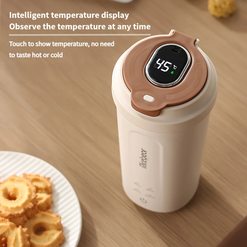 Copo Elétrico Inteligente 450ml – Ferve Água e Mantém Quente