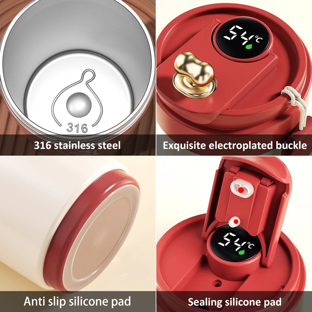 Smart Cup 450ML – Copo Térmico Portátil com Display de Temperatura